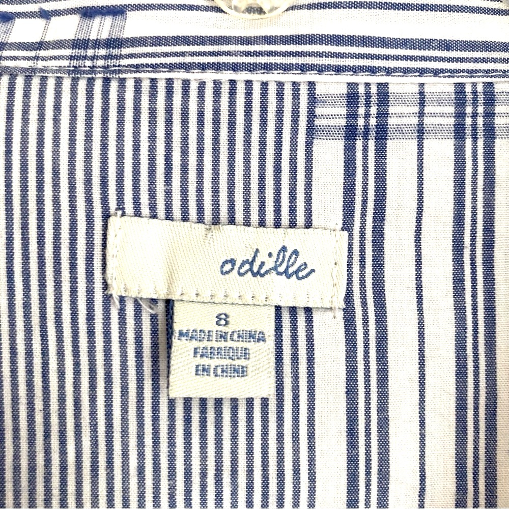 Anthropologie Patchwork Plaid Ballpoint Shirt Sz 8 - image 5